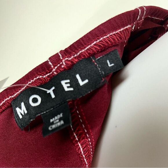 Motel Baladis Mini Dress in Tailoring Redwood - Picture 9 of 14